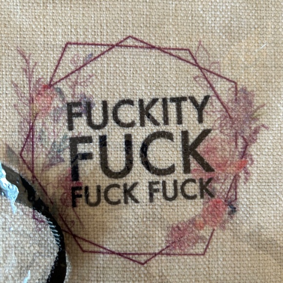 F Bomb Canvas Zipper Case - Picture 3 of 5